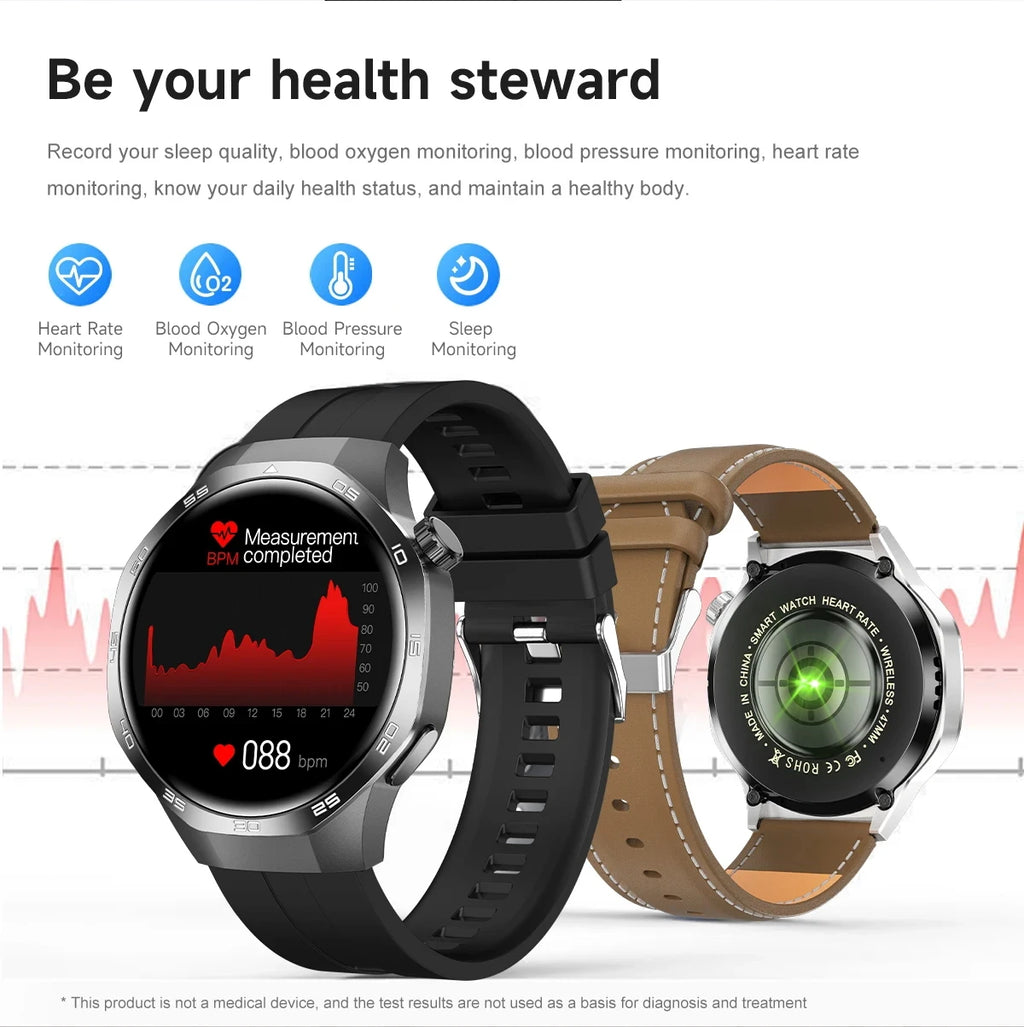 2026 new smart watch HD IPS large screen NFC GPS locator Bluetooth call life waterproof 100 + sports mode health monitoring