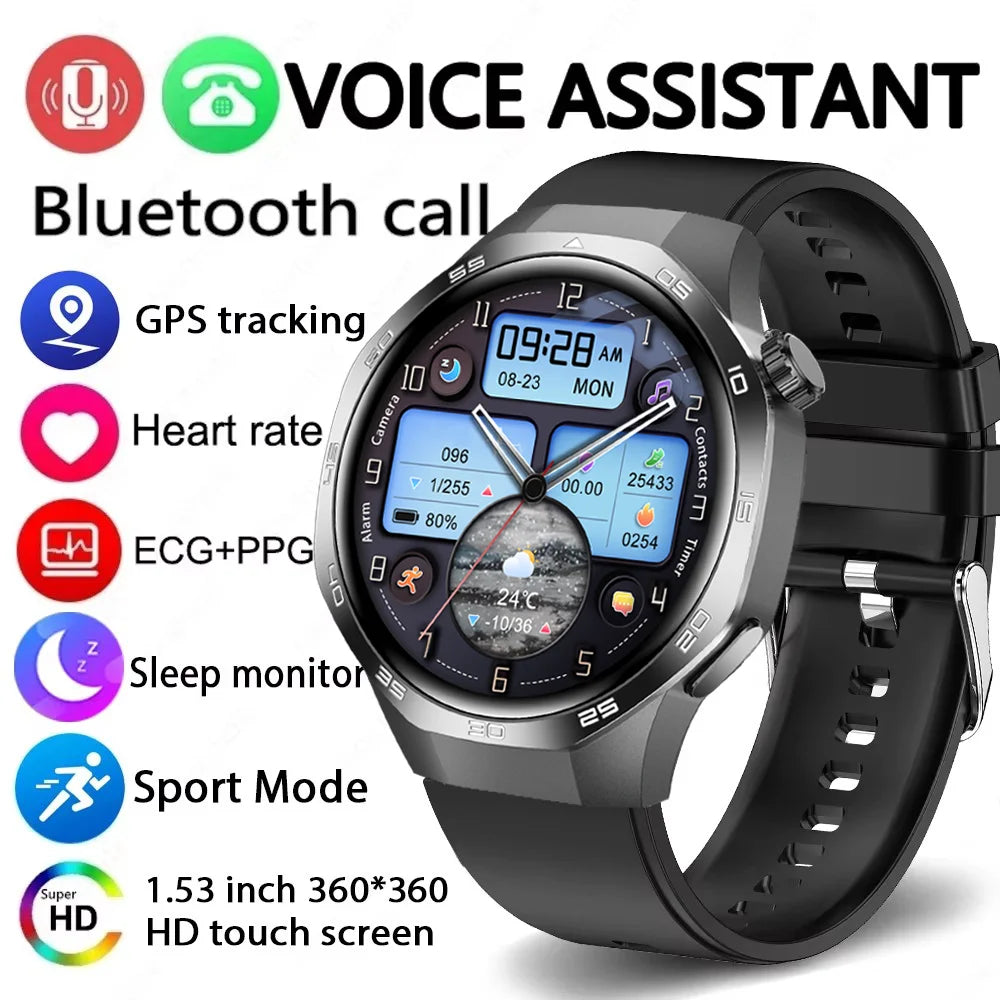 2026 new smart watch HD IPS large screen NFC GPS locator Bluetooth call life waterproof 100 + sports mode health monitoring