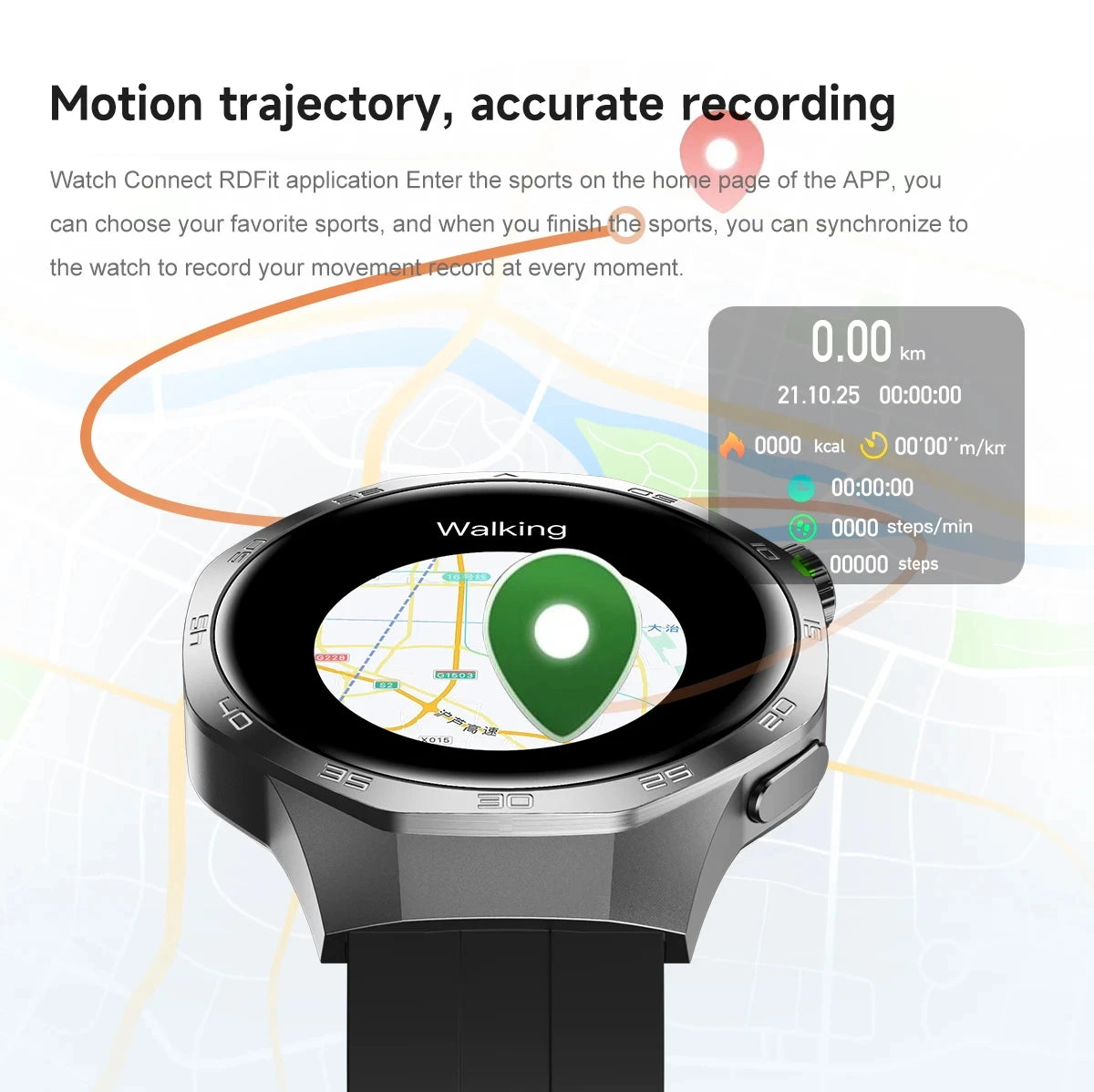 2026 new smart watch HD IPS large screen NFC GPS locator Bluetooth call life waterproof 100 + sports mode health monitoring